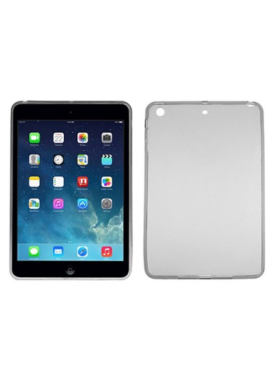 iPad Mini / Mini 2 / Mini 3 Kılıf Şeffaf/Siyah Silikon Arka Kapak