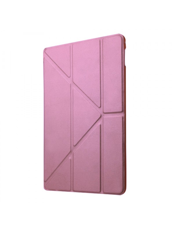 iPad Mini / Mini 2 / Mini 3 Üçgen Çizgili Standlı Kılıf Pembe…
