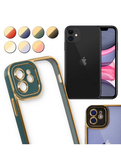 iPhone 11 Kılıf Lazer Lens Kamera Çerçeveli Kapak