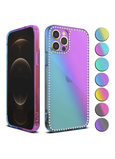 iPhone 11 Pro Kılıf Diamond Seri Taşlı Silikon Kapak