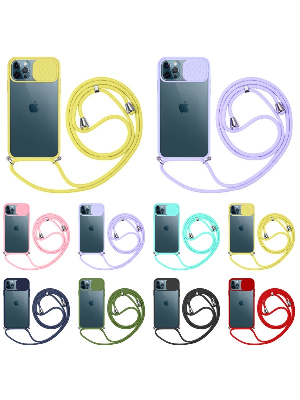 iPhone 11 Pro Kılıf Palm Kamera Korumalı İpli Boyun Askılı Silikon…