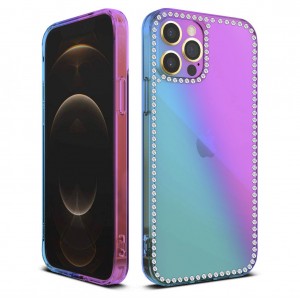 iPhone 11 Pro Max Kılıf Diamond Seri Taşlı Silikon Kapak