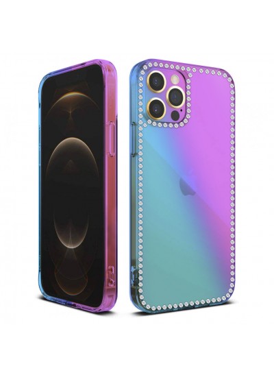 iPhone 11 Pro Max Kılıf Diamond Seri Taşlı Silikon Kapak