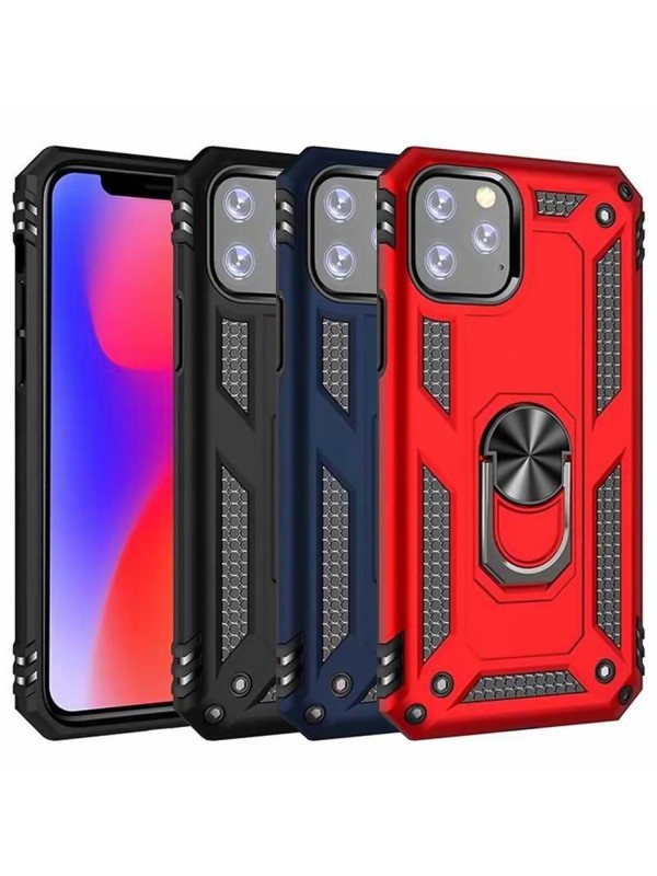 iPhone 11 Pro Max Kılıf Panzer Ring Tam Koruma Arka Kapak…