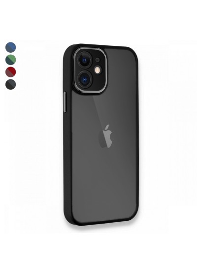 iPhone 12 Kılıf Freya Lazer Lens Kamera Çerçeveli Silikon Kapak