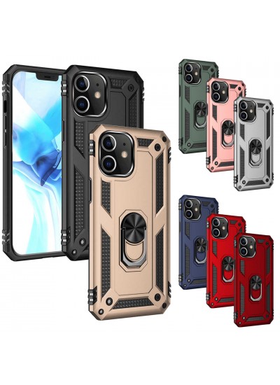 iPhone 12 Mini Kılıf Panzer Ring Tam Koruma Arka Kapak