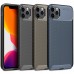 iPhone 12 Pro Max Kılıf Focus Carbon Desen Silikon Arka Kapak