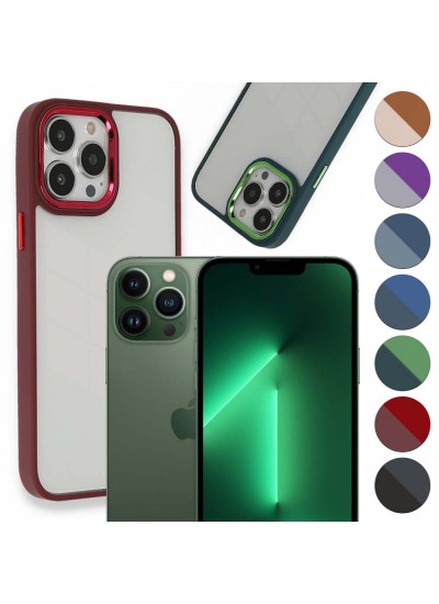 iPhone 13 Pro Kılıf Luna Lens Kamera Çerçeveli Silikon Kapak