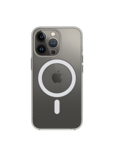 iPhone 13 Pro Kılıf Magsafe Özellikli Şeffaf Silikon Kapak