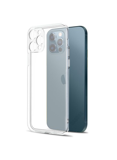 iPhone 13 Pro Max Kılıf FitCase Toz Koruma Tıpalı Şeffaf Arka Kapak