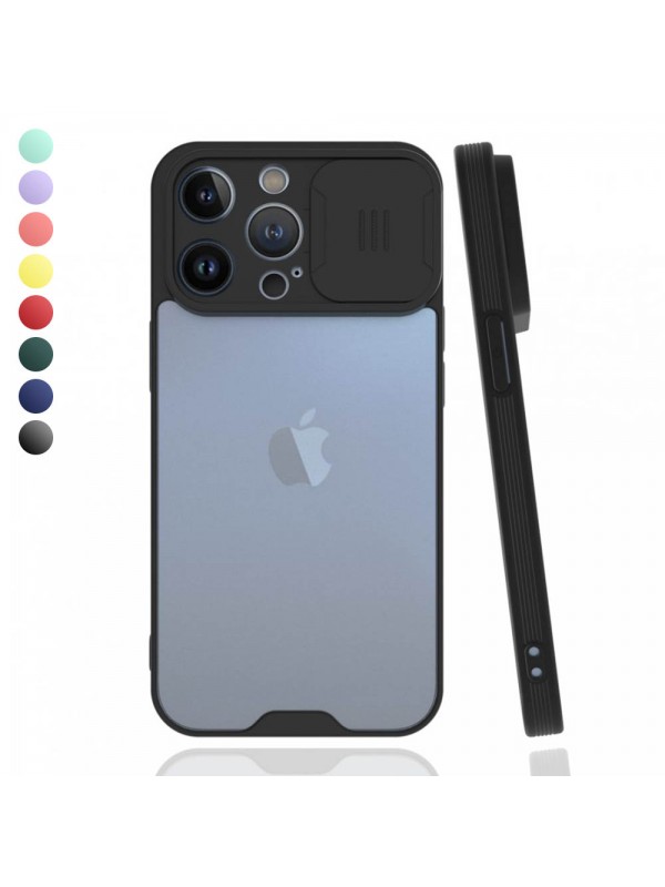 iPhone 13 Pro Max Kılıf Kamera Koruma Kapaklı Platin Matte Silikon Arka…