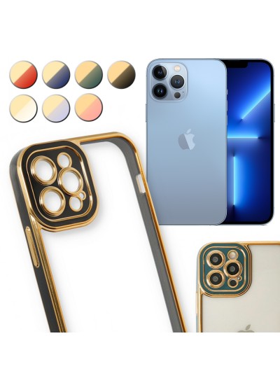 iPhone 13 Pro Max Kılıf Lazer Lens Kamera Çerçeveli Kapak
