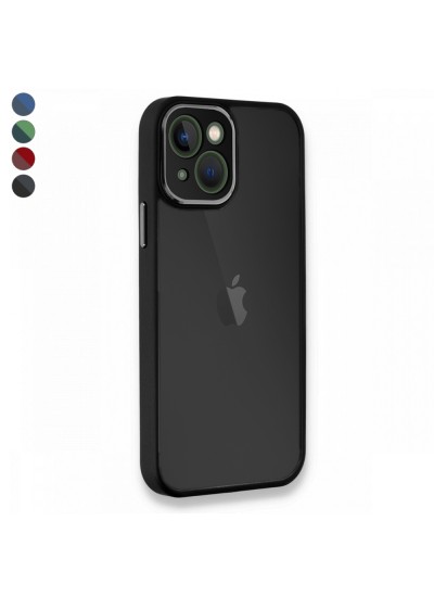 iPhone 14 Plus Kılıf Freya Lazer Lens Kamera Çerçeveli Silikon Kapak