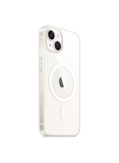 iPhone 14 Plus Kılıf Magsafe Özellikli Şeffaf Silikon Kapak