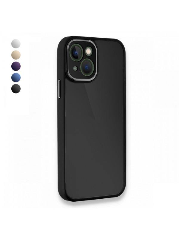 iPhone 15 Kılıf Freya Lazer Lens Kamera Çerçeveli Silikon Kapak
