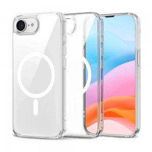 iPhone 16e Kılıf Magsafe Özellikli Şeffaf Silikon Kapak
