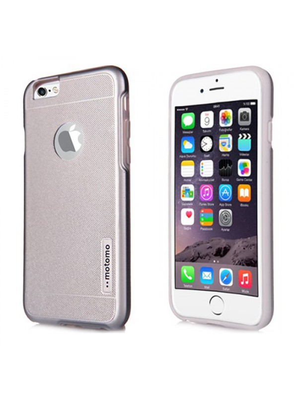 iPhone 4 / 4S Kılıf Motomo Sert Arka Kapak Gri…