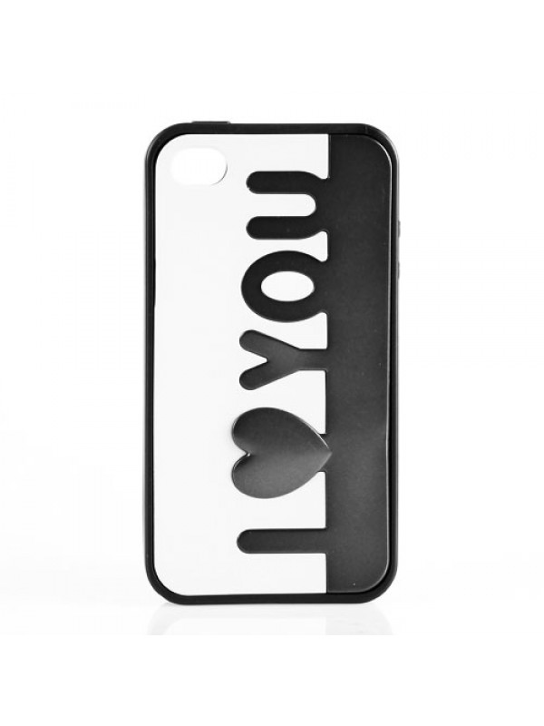 iPhone 4 / 4s Taraftar B Silikon Kılıf Siyah-Beyaz…