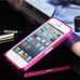 iPhone 4s 0,7mm Metal Bumper Çerçeve Kılıf Pembe