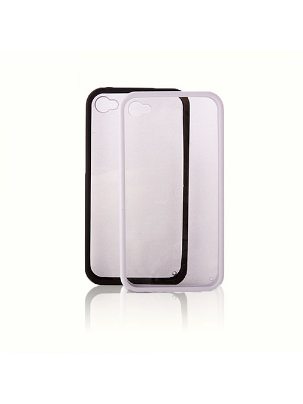 iPhone 4S Çerçeveli Soft Silikon Beyaz…