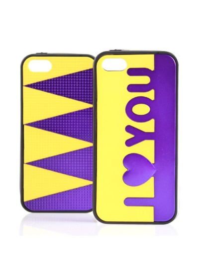 iPhone 5 / 5s Taraftar F Silikon Kılıf Sarı-Lacivert