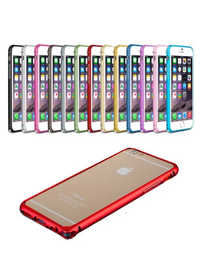 iPhone 6 4,7 inç Metal Bumper Çerçeve Kılıf Kırmızı