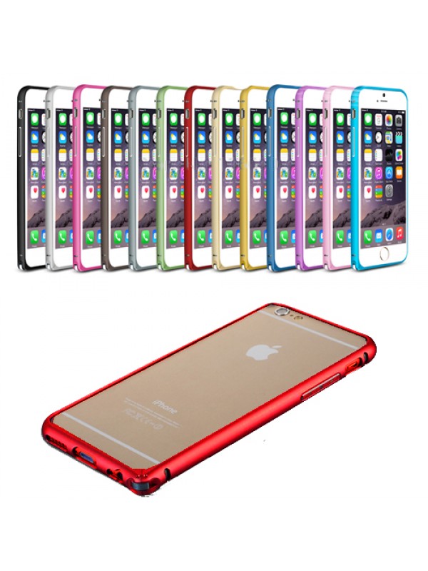 iPhone 6 4,7 inç Metal Bumper Çerçeve Kılıf Kırmızı…