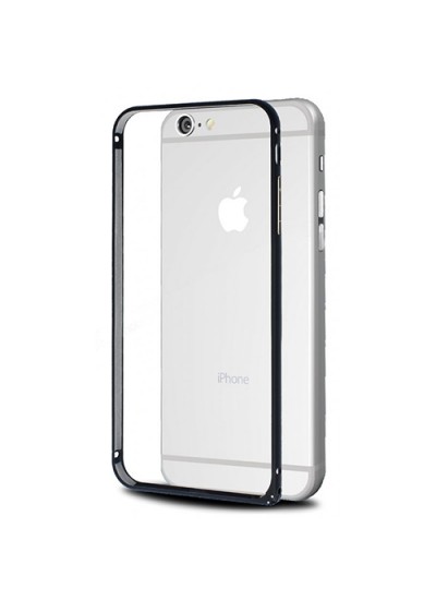 iPhone 6 4,7 inç Metal Bumper Çerçeve Kılıf Siyah