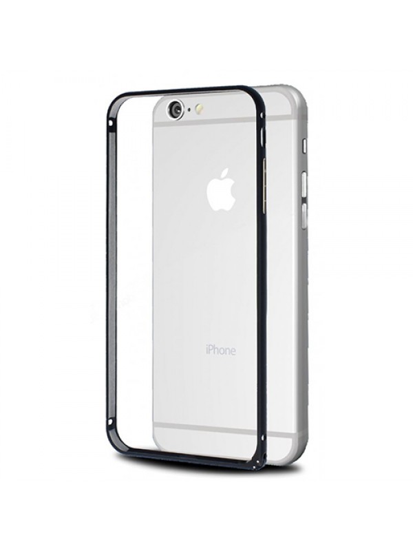 iPhone 6 4,7 inç Metal Bumper Çerçeve Kılıf Siyah…