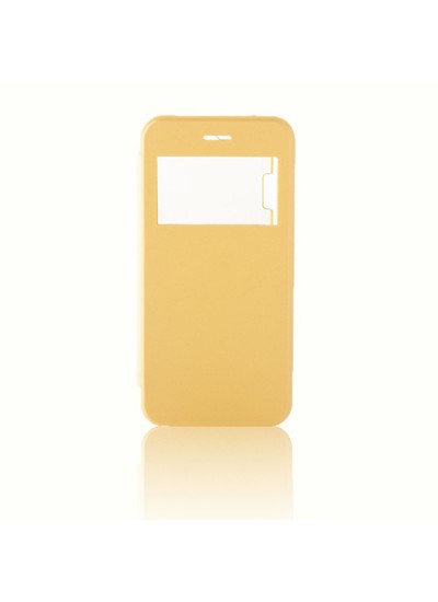 iPhone 6 / 6s Yan Kapaklı TPU Kılıf Sarı