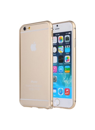 iPhone 6 Plus 5,5 inç Metal Bumper Çerçeve Kılıf Gold