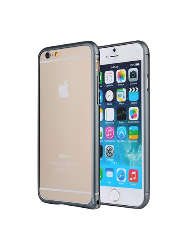 iPhone 6 Plus 5,5 inç Metal Bumper Çerçeve Kılıf Siyah…