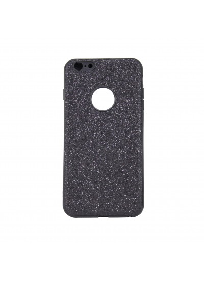 iPhone 6 Plus-6s Plus 360 Derece Slim Premium Simli  Silikon Kılıf Siyah