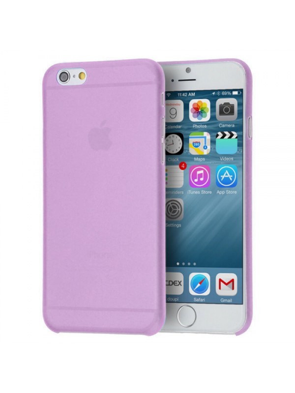 iPhone 6 Plus/6s Plus Kılıf Soft Silikon Şeffaf-Pembe Arka Kapak…