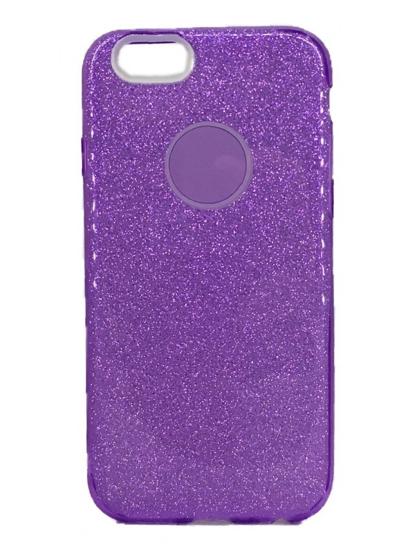 iPhone 7/8 3in1 Simli Silikon Arka Kapak Mor…