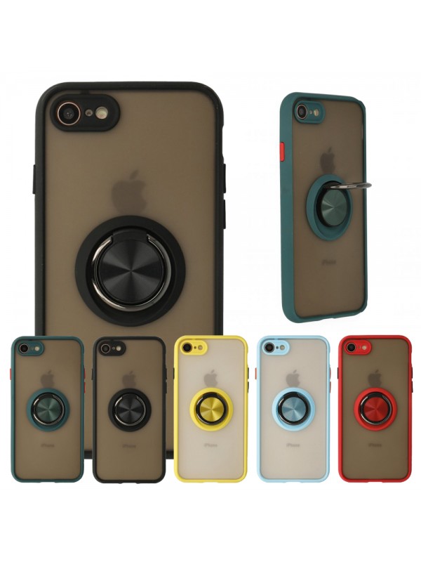 iPhone 7 / 8 Kılıf Montrea Ring Yüzük Stantlı Kapak…