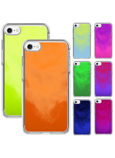 iPhone 7 / 8 Kılıf Neon Likit Silikon Arka Kapak
