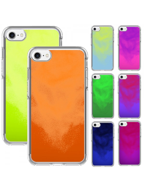 iPhone 7 / 8 Kılıf Neon Likit Silikon Arka Kapak…