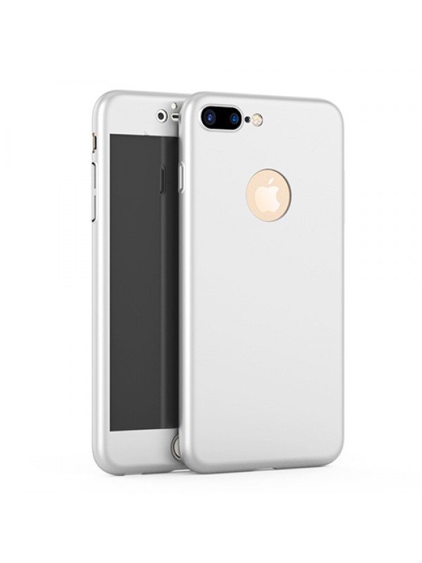 iPhone 7-8 Plus 360 Derece Koruma Arka Kapak Gri…