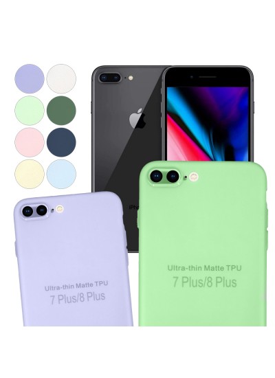 iPhone 7 Plus / 8 Plus Kılıf Kamera Korumalı Mat Ultra İnce Kapak