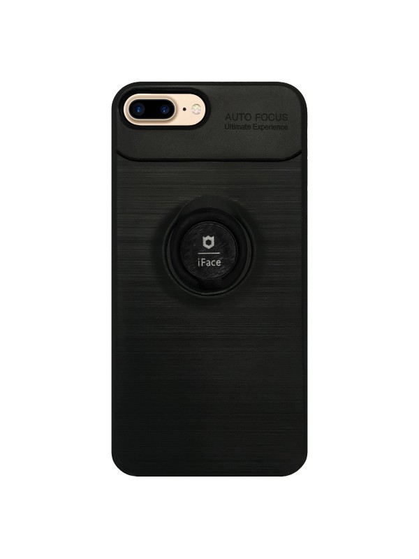 iPhone 7 Plus /8 Plus - New iFace Yüzük Tutuculu Arka Kapak Halka-Siyah…