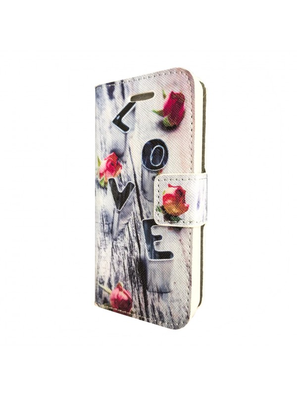 iPhone SE | 5S | 5 Desenli Cüzdanlı Ve Standlı Kılıf Love…