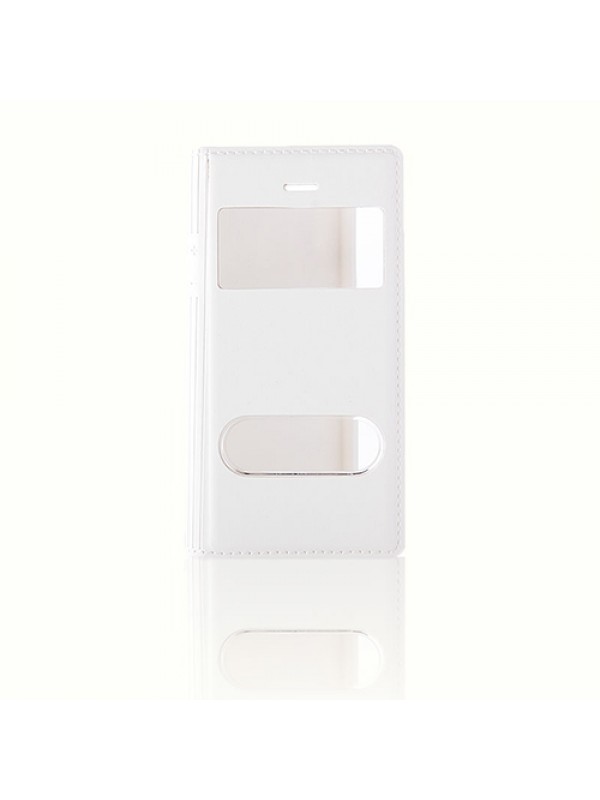 iPhone SE | 5S | 5 Dikişli Yan Kapaklı TPU Kılıf Beyaz…