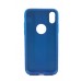 iPhone X/XS Premium Rind Silikon Arka Kapak Mavi