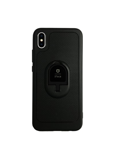iPhone X/XS iFace Yüzük Tutuculu Arka Kapak Halka-Siyah
