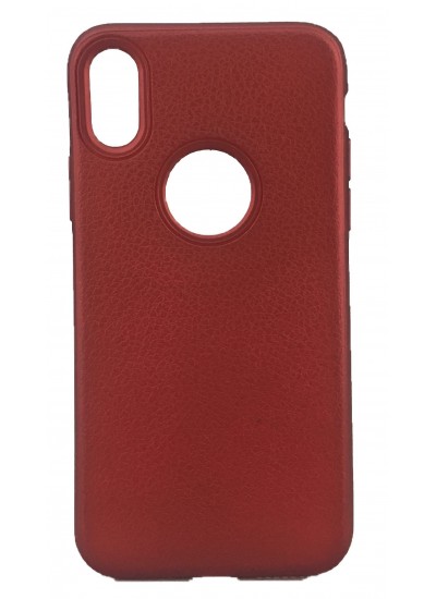 iPhone X/XS Premium Rind Silikon Arka Kapak Bordo