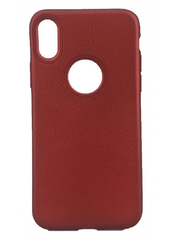 iPhone X/XS Premium Rind Silikon Arka Kapak Bordo…