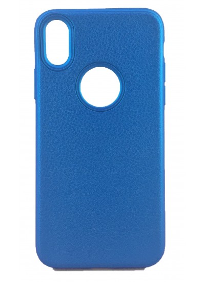 iPhone X/XS Premium Rind Silikon Arka Kapak Mavi