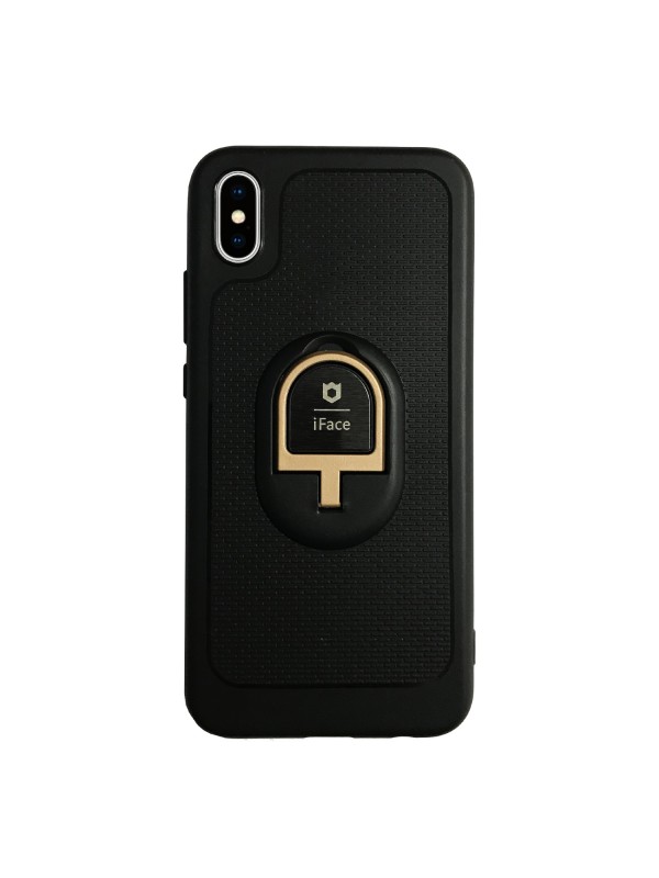 iPhone XS Max iFace Yüzük Tutuculu Arka Kapak Halka-Gold…