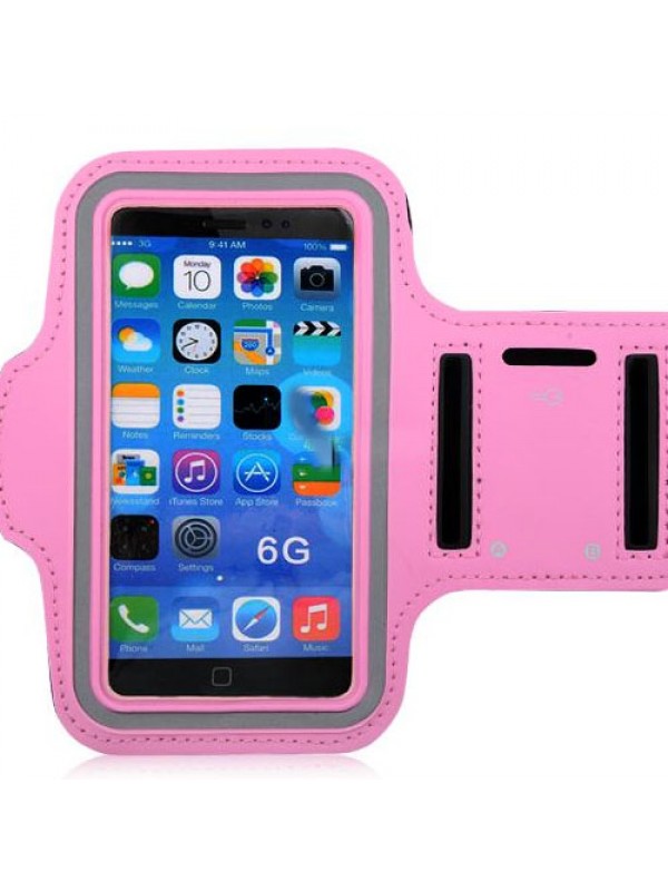 Kol Bantlı Pembe Spor Kılıf Universal 4.8 inçe Kadar Tüm Modellere Uy…